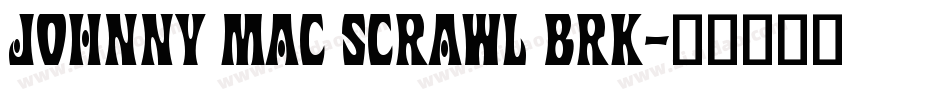 Johnny Mac Scrawl BRK字体转换